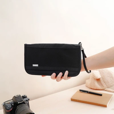 Gambar Passport Organizer Dokumen Travel - Hitam