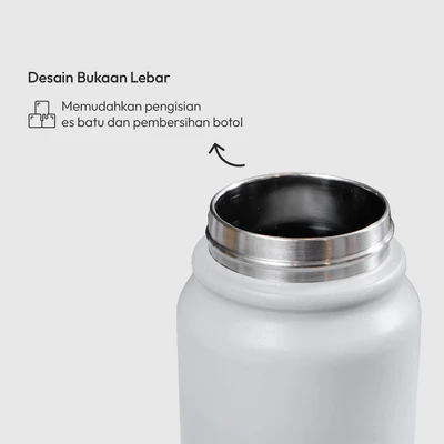 Gambar Appetite Barnes Botol Minum Vacuum Stainless Steel 890 ml - Abu-abu