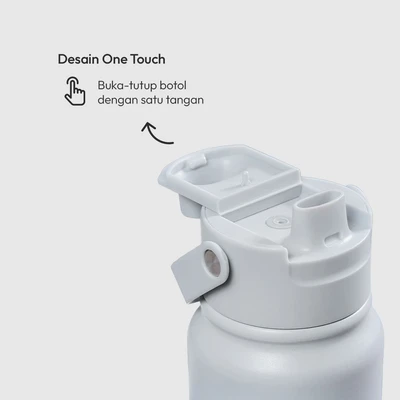 Gambar Appetite Barnes Botol Minum Vacuum Stainless Steel 890 ml - Abu-abu