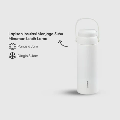 Gambar Appetite Beverly Botol Minum Vacuum Stainless Steel 500 ml - Krem Beige