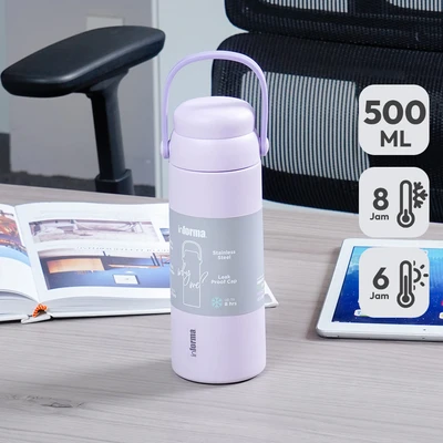 Gambar Appetite Beverly Botol Minum Vacuum Stainless Steel 500 ml - Ungu