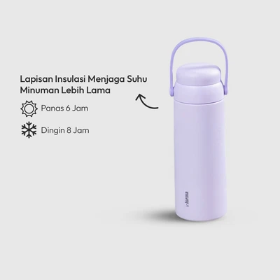 Gambar Appetite Beverly Botol Minum Vacuum Stainless Steel 500 ml - Ungu
