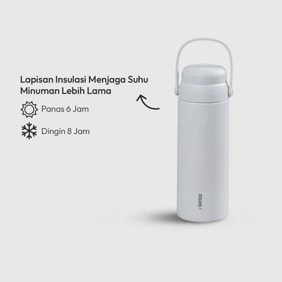 Gambar Appetite Beverly Botol Minum Vacuum Stainless Steel 500 ml - Abu-abu