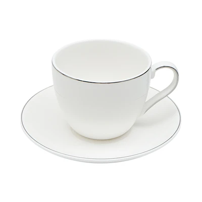 Gambar Appetite Luddy Cangkir & Saucer Porcelain Dengan Rak 220 ml Set 13 pcs - Putih