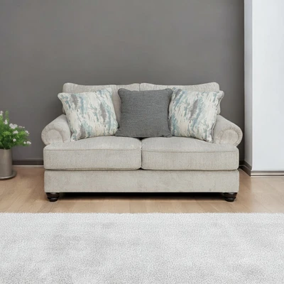 Gambar Ashley Akinlane Sofa Fabric 2 Seater - Abu-Abu