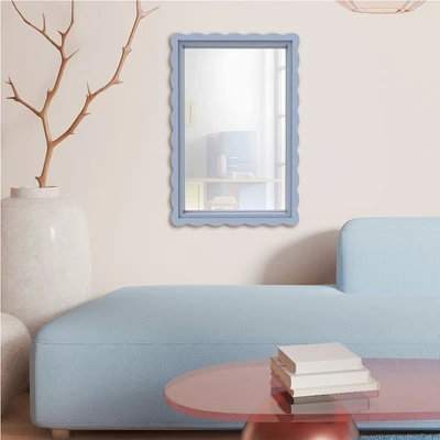 Gambar Informa Cermin Dinding Dekorasi MDF 40x2.5x60 cm - Biru