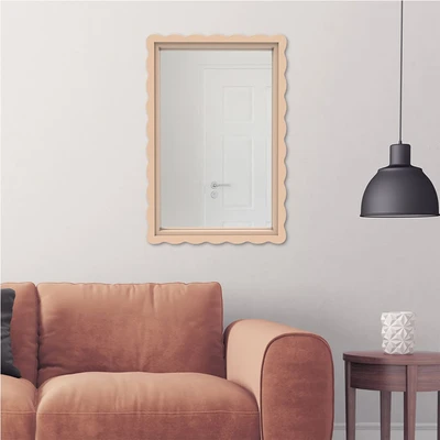 Gambar Informa Cermin Dinding Dekorasi MDF 40x2.5x60 cm - Pink
