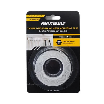 Gambar Maxbuilt 2 mtr Double Tape Nano Mesh Transparan