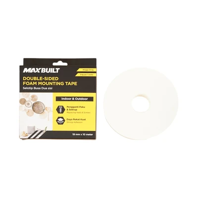 Gambar Maxbuilt 10 Mtr Selotip Double Tape Foam  - Putih