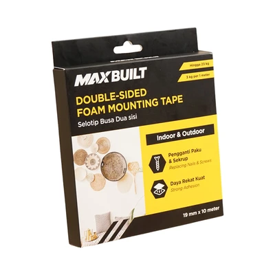 Gambar Maxbuilt 10 Mtr Selotip Double Tape Foam  - Putih