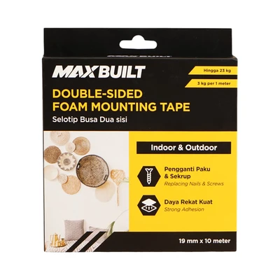 Gambar Maxbuilt 10 Mtr Selotip Double Tape Foam  - Putih