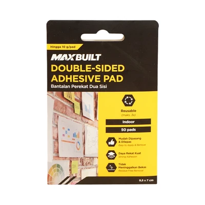 Gambar Maxbuilt Selotip Double Mounting Tape Putty Set 50 pcs - Putih