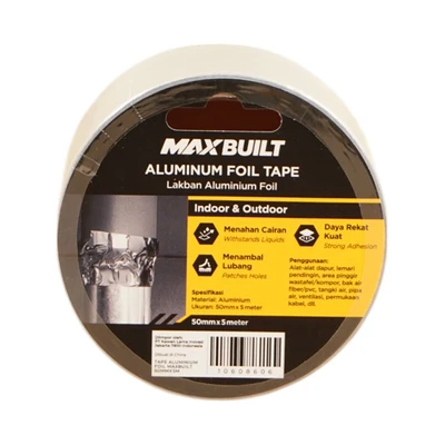 Gambar Maxbuilt 5 Mtr Lakban Aluminium Foil - Silver