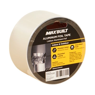 Gambar Maxbuilt 5 Mtr Lakban Aluminium Foil - Silver