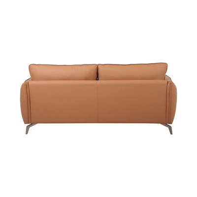 Gambar Ferrara Charles Sofa Kulit 3 Seater - Cokelat