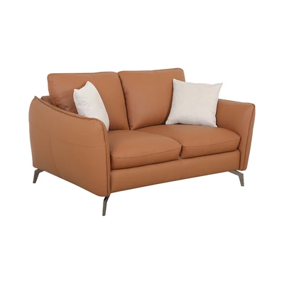 Gambar Ferrara Charles Sofa Kulit 2 Seater - Cokelat