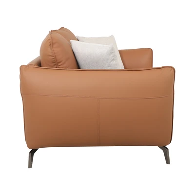 Gambar Ferrara Charles Sofa Kulit 2 Seater - Cokelat