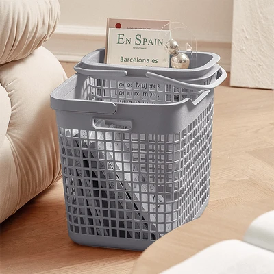 Gambar Informa Wilio Keranjang Laundry Hamper 38x29.5x33 cm - Abu-Abu