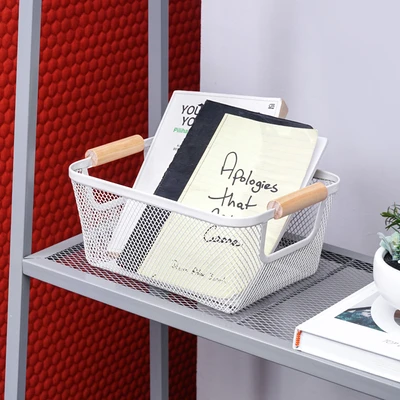 Gambar Stora Keranjang Penyimpanan Wire 24x17x11 cm - Putih