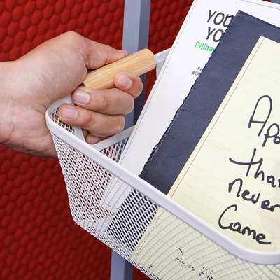 Gambar Stora Keranjang Penyimpanan Wire 24x17x11 cm - Putih