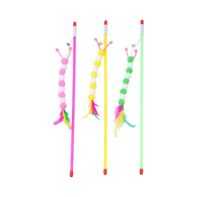 Gambar Paws N Tail Mainan Kucing Stick Balls Random
