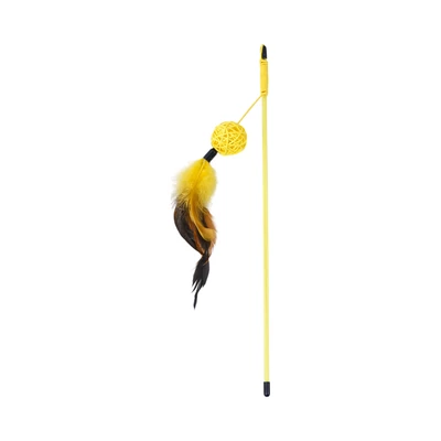 Gambar Paws N Tail Mainan Kucing Stick Tail Ball Random
