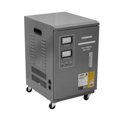 Gambar Krisbow Stabilizer Analog 10KVA 1 Phase - Abu-abu