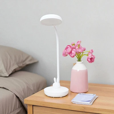Gambar Eglare Lampu Meja LED Rechargeable 5 Watt Bunny - Putih