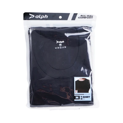 Gambar Alph Ukuran M T-Shirt Pria Basic - Hitam