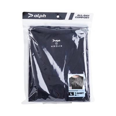 Gambar Alph Ukuran L T-Shirt Pria Basic - Hitam