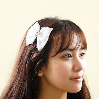 Gambar Ataru Jepit Rambut Ribbon Sequin - Mix