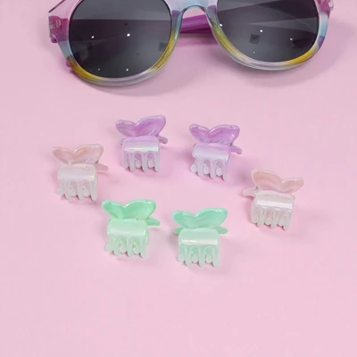 Gambar Ataru Jepit Rambut Butterfly Holo B Set 6 pcs - Mix