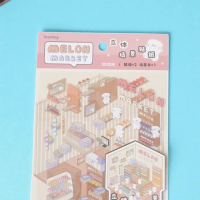 Gambar Ataru Stiker 3D Embos Shaking Wswc152-101 - Mix