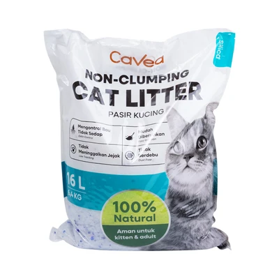 Gambar Cavea Pasir Kucing Silica Gel 16 Liter - Mix