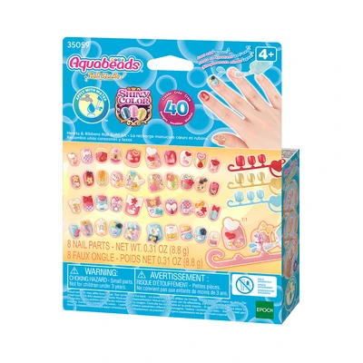 Gambar Aqua Beads Set Enfres Hearts & Ribbons Nail Refill Kit - Mix