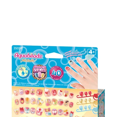 Gambar Aqua Beads Set Enfres Hearts & Ribbons Nail Refill Kit - Mix
