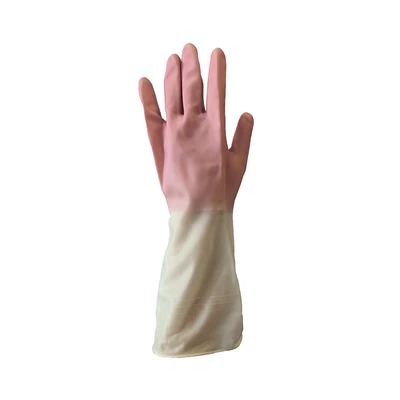 Gambar Proclean Sarung Tangan Panjang PVC Two Tone - Pink