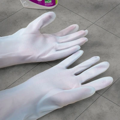 Gambar Proclean Sarung Tangan Panjang PVC Flower - Biru
