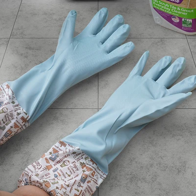 Gambar Proclean Sarung Tangan Panjang PVC - Biru