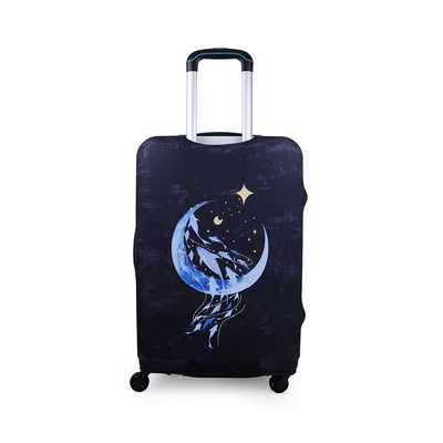 Gambar Passport Sarung Koper Whale Embrace Moon Ukuran XL - Biru
