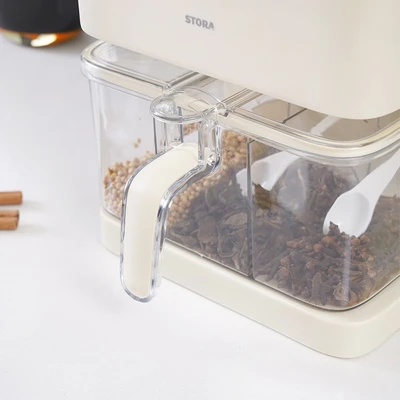 Gambar Stora Chikku Rak Bumbu Dapur - Krem Beige