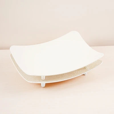 Gambar Culinart Chikku Nampan Saji Buah Set 2 pcs - Putih Ivory