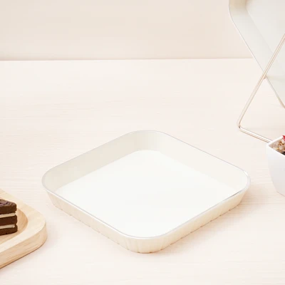 Gambar Culinart Chikku Piring Saji Dengan Holder Besi Set 9 pcs - Putih Ivory