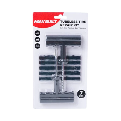 Gambar Maxbuilt Set 7 Pcs Alat Tambal Ban Tubeless - Hitam
