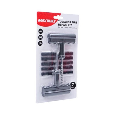 Gambar Maxbuilt Set 7 Pcs Alat Tambal Ban Tubeless - Hitam