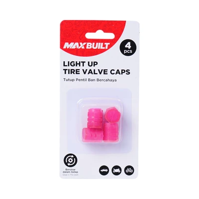 Gambar Maxbuilt Set 4 Pcs Tutup Pentil Ban Glow In The Dark - Ungu