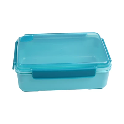 Gambar Picas Wadah Makanan Clip Lock Two Tone Set 8 pcs - Biru Teal
