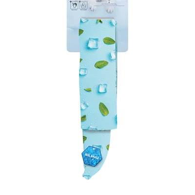 Gambar M-Pets Ukuran S Cooling Kalung Anjing Scarf - Biru