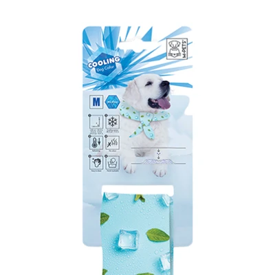 Gambar M-Pets Ukuran M Cooling Kalung Anjing Scarf - Biru