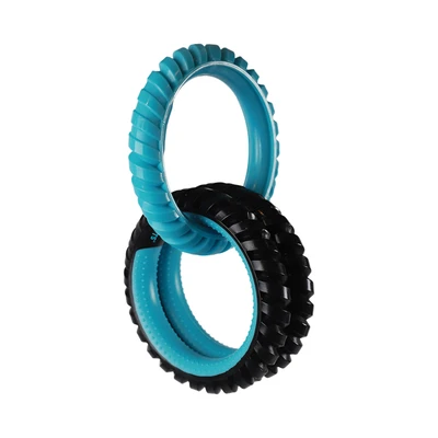 Gambar M-Pets Mainan Anjing Ring King Triple - Biru Capri/Hitam